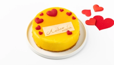 Торт бисквитно-маковый "Люблю тебя" с&nbsp;маракуйей