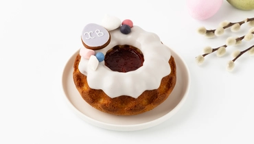 Изображение товара Кекс творожный "Бундт с клубникой"