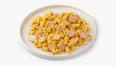 Мак-н-чеддер с сосисками