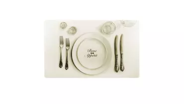 Изображение товара Коврик под миски TARHONG Bone Appetite бежевый 29.2x48.3см