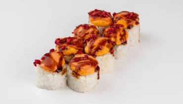 Изображение товара Гурман-ролл с лососем и малиной запеченный