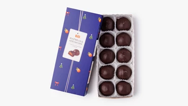 Изображение товара Мармелад "Апельсин" в горьком шоколаде с мятой