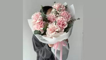 Изображение товара Букет розовые французские розы «Нежная роскошь» FMART by flowwow