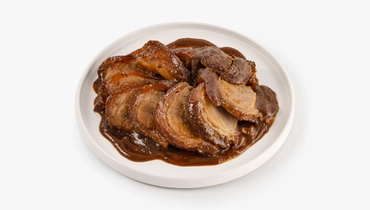 Изображение товара Рулька в глазури по-баварски - мягкое мясо с медово-горчичной заливкой