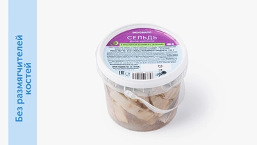 Изображение товара Сельдь филе-кусочки в масляной заливке с зеленью, 350&nbsp;г