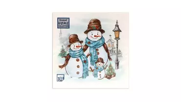 Изображение товара Бумажные салфетки Art Bouquet Дружная семья 3 слоя 20 штук 33 см Россия