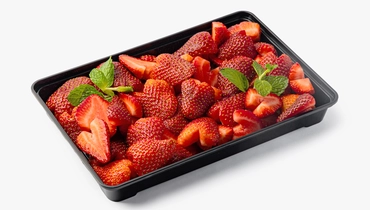 Фруктовая тарелка (клубника сердце)