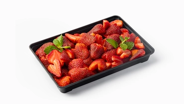 Фруктовая тарелка (клубника сердце)