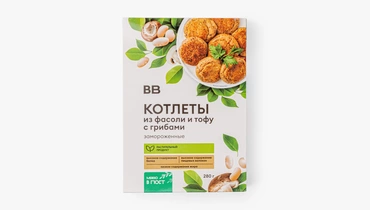 Котлеты из&nbsp;фасоли и&nbsp;тофу с&nbsp;грибами, зам.