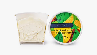 Сорбет "Зеленый чай-Ананас-Имбирь", 75 г