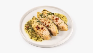 Изображение товара Стейки из лосося в лимонном соусе с травами - деликатесное блюдо