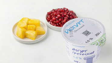 Йогурт со свежими фруктами: ананас и&nbsp;гранат