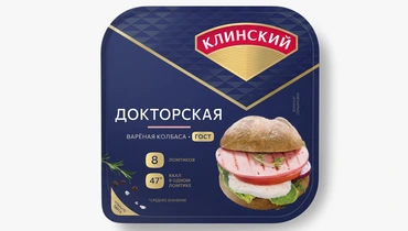 Колбаса вареная Клинский Докторская нарезка 190 г