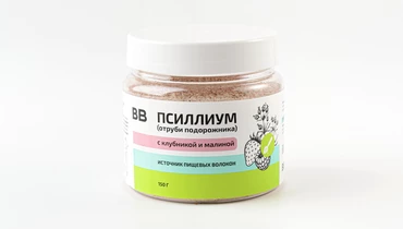 Псиллиум (отруби подорожника) с клубникой и малиной