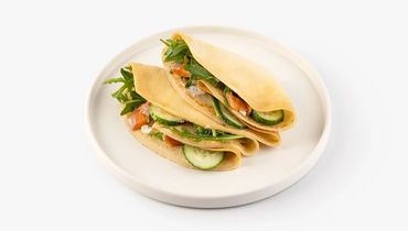 Блины "Дары глубин" с&nbsp;форелью и&nbsp;творожным сыром, кафе