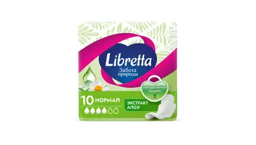 Изображение товара Прокладки гигиенические Libretta Нормал Забота природы 10 шт