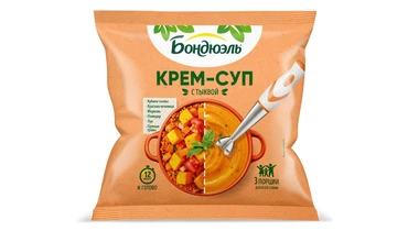 Изображение товара Замороженный овощной крем-суп из тыквы Бондюэль 350 г