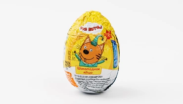 Яйцо шоколадное с подарком, 20г (Три кота)