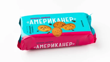 Печенье сдобное "Американер" с шок. крошкой