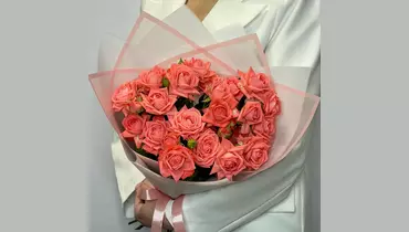 Изображение товара Букет кустовых роз Барбадос FMART by flowwow