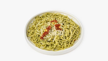 Изображение товара Спагетти Песто с пармезаном, кедровыми орехами и вялеными томатами