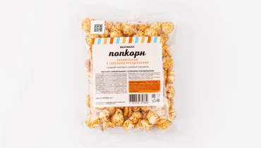 Попкорн карамельный с солеными крендельками