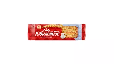 Изображение товара Печенье Юбилейное Молочное 112 г - традиционный вкус с 1913 года