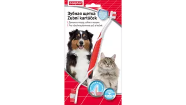 Изображение товара Зубная щетка двойная для собак всех размеров Toothbrash французского производства