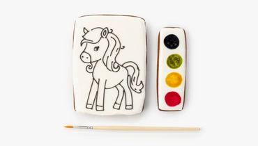 Изображение товара Набор из пряников для раскрашивания Вкусная Акварель 130 г безопасный для детей