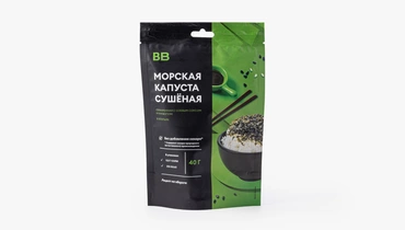 Изображение товара Морская капуста сушеная в хлопьях с соевым соусом и кунжутом 40 г