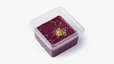 Десерт "Парфе" с черникой, веган