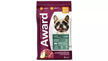 Изображение товара AWARD Hypo Adult сухой корм для собак с свининой и натуральными добавками 2кг