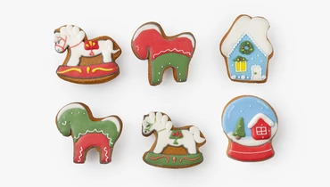 Пряник имбирный "Новогодний подарок", 1 шт.