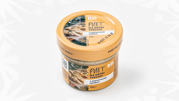 Риет из икры трески с камчатским крабом, 100 г