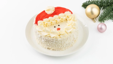 Изображение товара Торт бисквитный Дед Мороз вишневый 1120 рублей для праздника