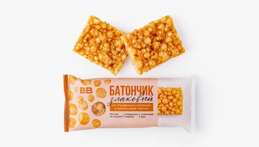 Батончик злаковый со сгущенным молоком и арахисовой пастой