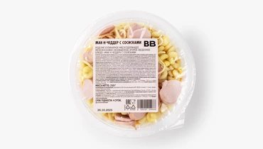 Мак-н-чеддер с сосисками