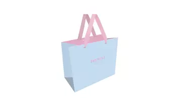 Изображение товара Подарочный пакет MESHU Monochrome Blue 32х26х12 см с матовой ламинацией