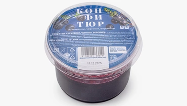 Изображение товара Ягодный конфитюр из черники, вороники и ежевики 150 рублей