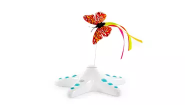 Изображение товара Интерактивная игрушка для кошек SkyRus Butterfly сенсорная белая