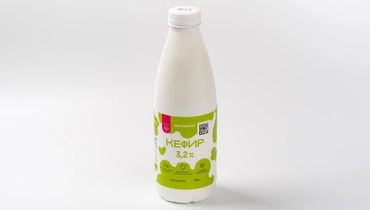 Изображение товара Кефир 3,2% в бутылке 900 г натуральный кисломолочный напиток