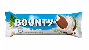 Изображение товара Мороженое Bounty с мякотью кокоса и глазурью 60 г Россия