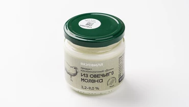Продукт кисломолочный "Дахи" из овечьего молока 3,2%-9,0%