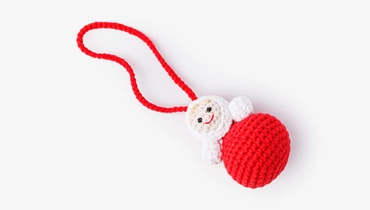 Брелок вязаный "Неваляшка"