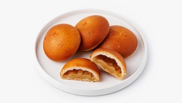 Изображение товара Постные пирожки с яблоками 4 шт натуральная вегетарианская выпечка