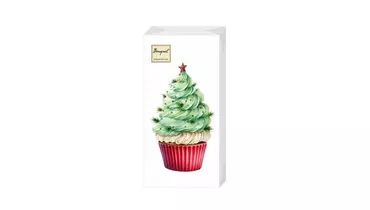 Изображение товара Бумажные салфетки Art Bouquet Новогодние пирожные 33 см 20 штук