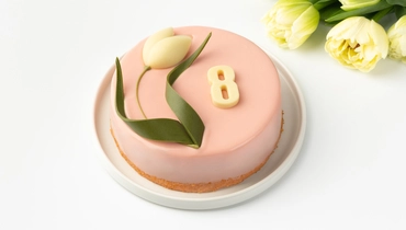 Торт муссовый "Тюльпан" шоколадный микс сырный