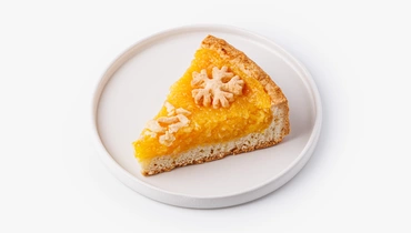 Изображение товара Пирог песочный Новогодний с цитрусами 150 г замороженный праздничный десерт