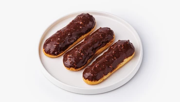 Эклеры "Арахисовые" с шоколадной глазурью, 3 шт