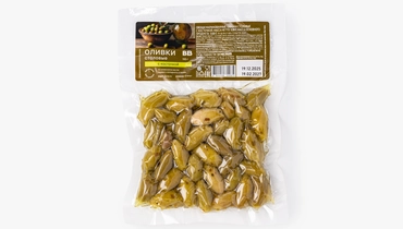 Оливки столовые с&nbsp;косточкой, в/у, 120 г